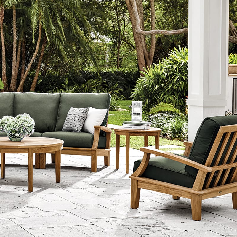 Ventura Sofa By Gloster Brougham, Gloster Plantation Outdoor Furniture